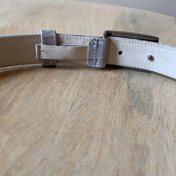 Vintage Escada  Grey Leather Belt XS main image 6